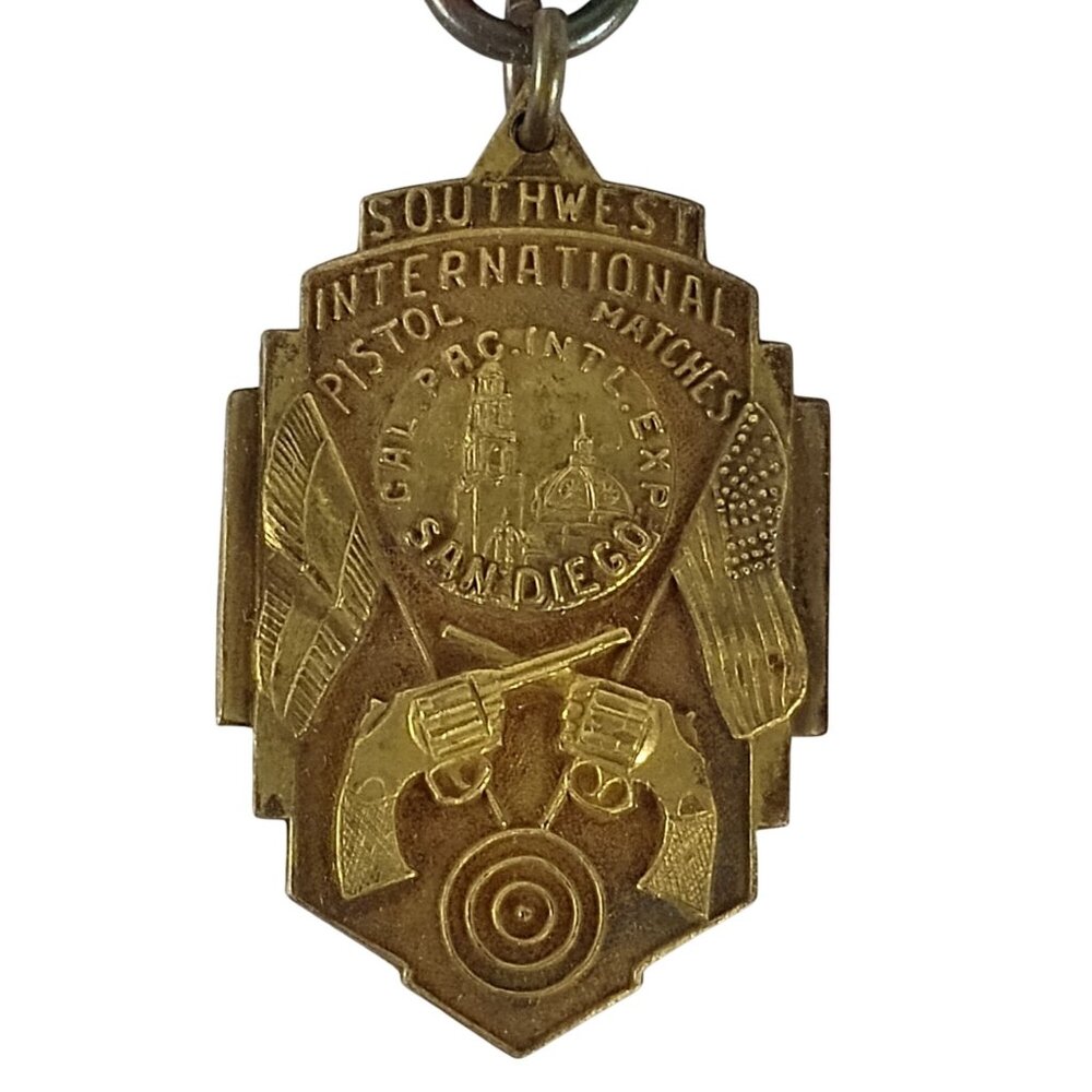 San Diego Southwest International Pistol Matches 1935 Rapid Fire Champion Award - Picture 4 of 5